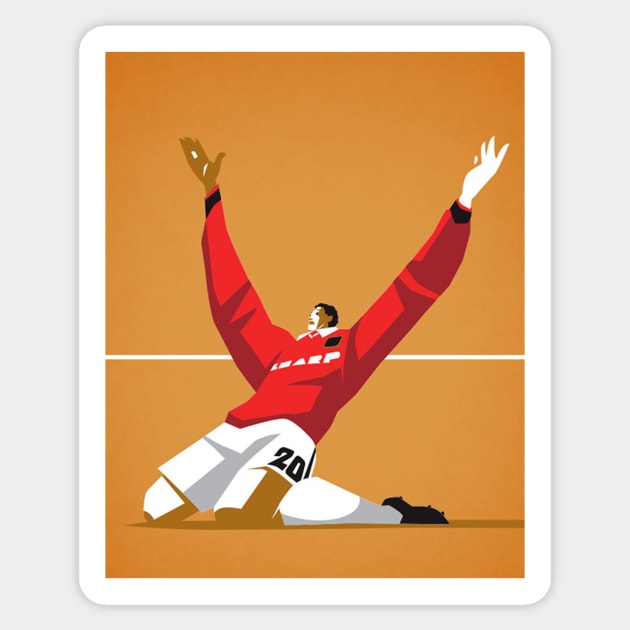 red devil's  manu Sticker by lounesartdessin